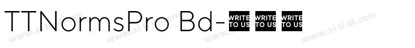 TTNormsPro Bd字体转换